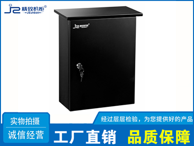 黑色監控立桿設備箱