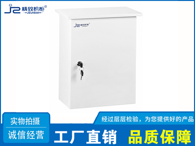 乳白色監控立桿設備箱